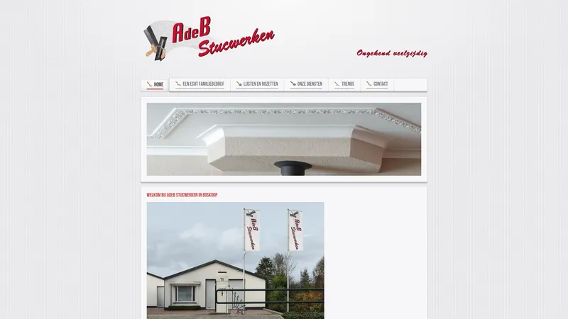 Website van Adeb Stucwerken