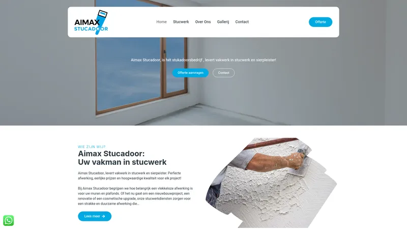 Website van Aimax stukadoor