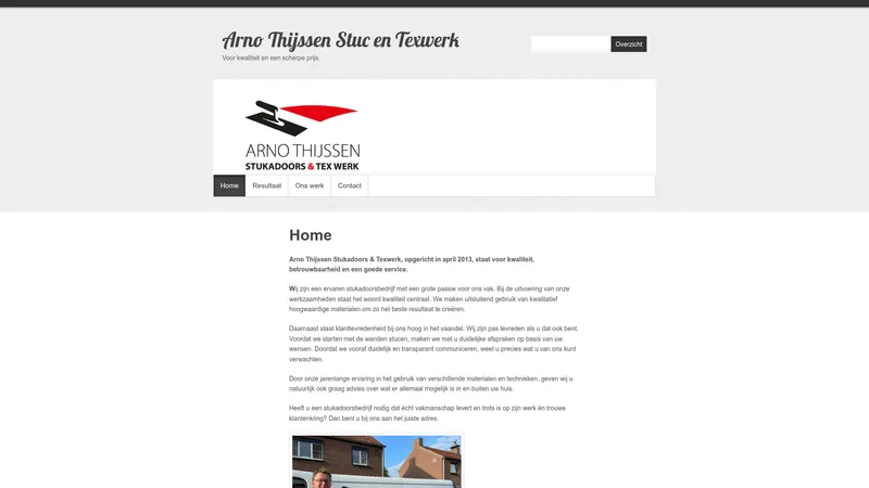 Website van Arno Thijssen