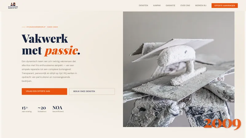 Website van AS-Stukadoorsbedrijf b.v.