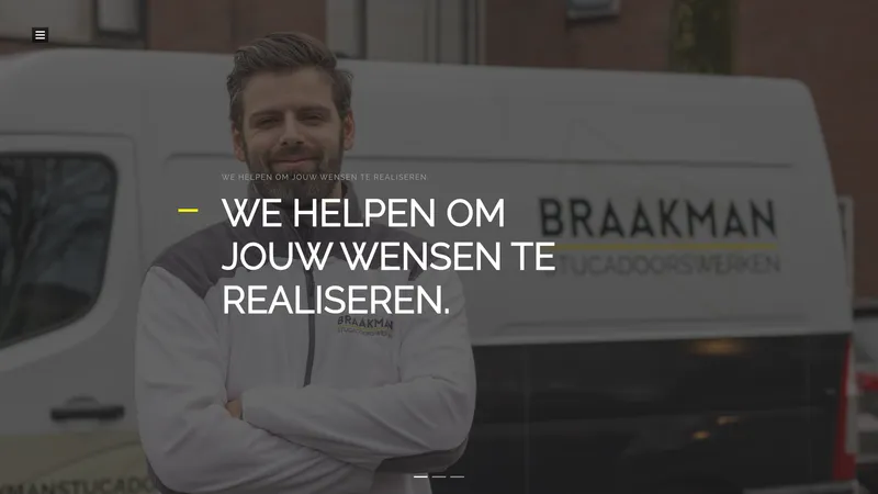 Website van Braakman Stucadoorswerken