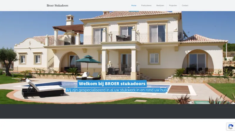 Website van Broer Stukadoors