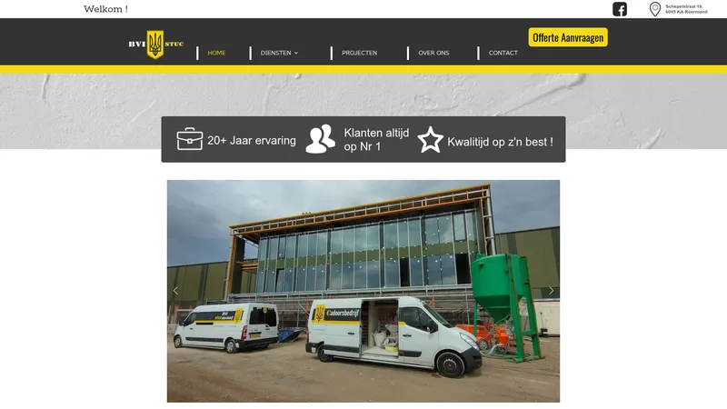 Website van BVI Stucadoorsbedrijf