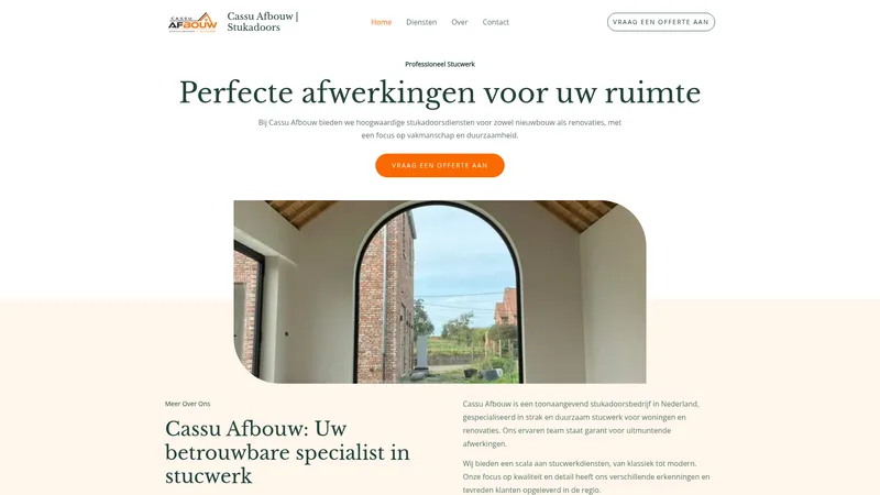 Website van Cassu Afbouw