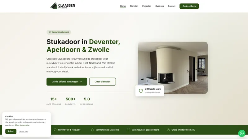 Website van claassenstucadoors