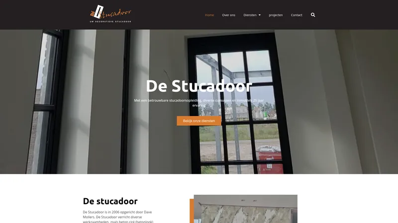 Website van Dé Stucadoor