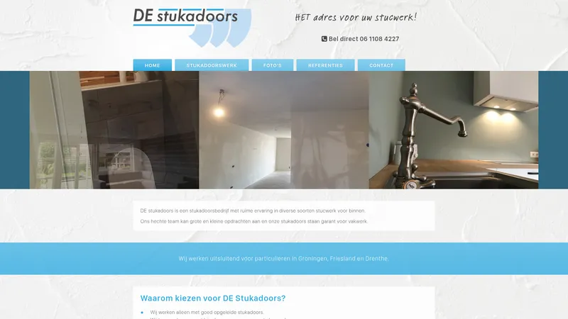 Website van DE stukadoors