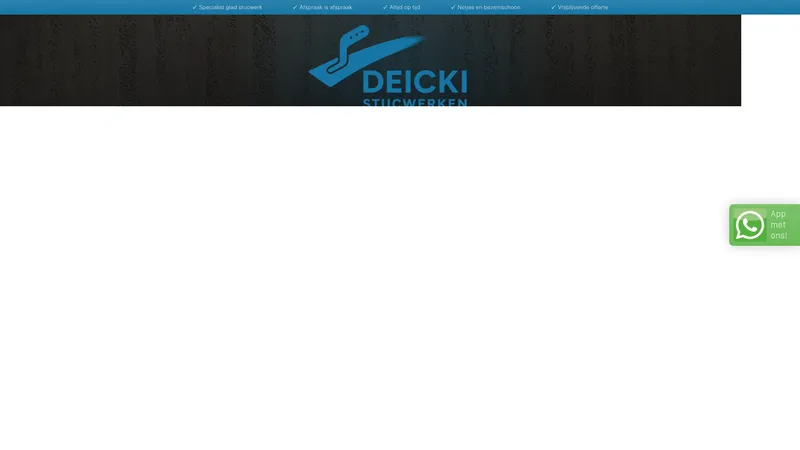 Website van Deicki stucwerken