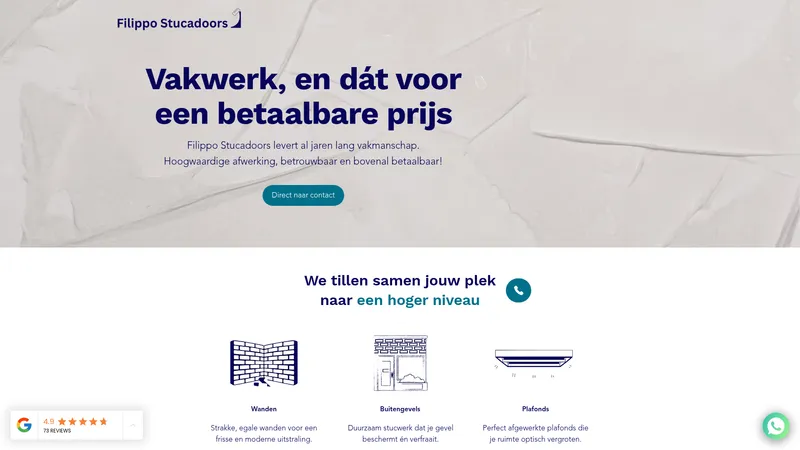 Website van Filippo stucadoors