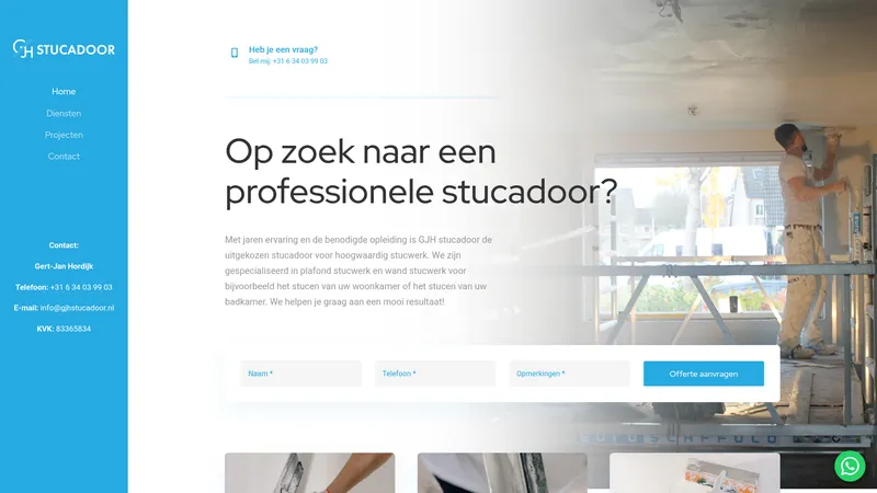 Website van GJH stukadoor