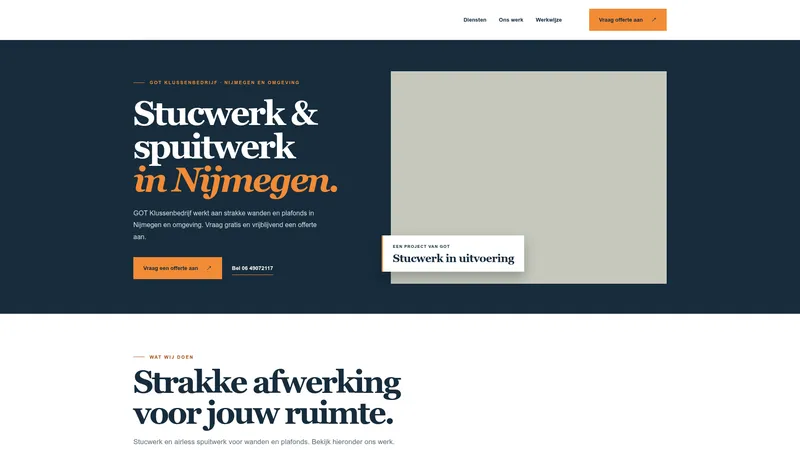 Website van GOT klussenbedrijf