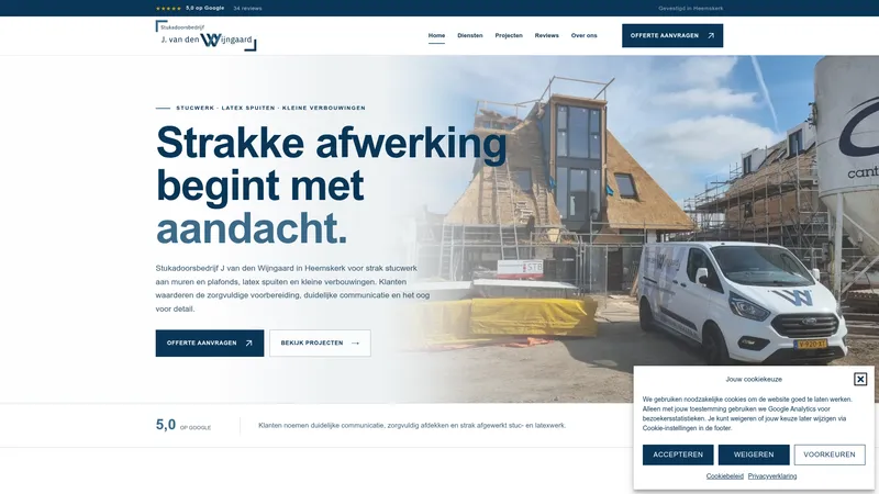 Website van J. Van den Wijngaard