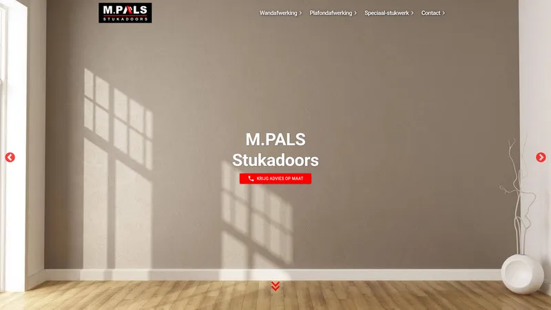 Website van M. Pals Stukadoors