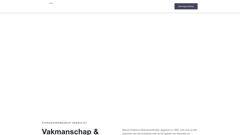 Website van Marcel Vlasblom Stukadoorsbedrijf