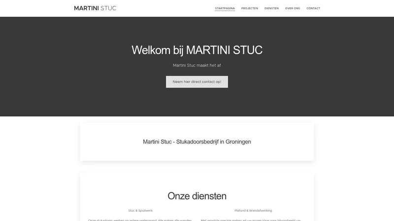 Website van Martini Stuc