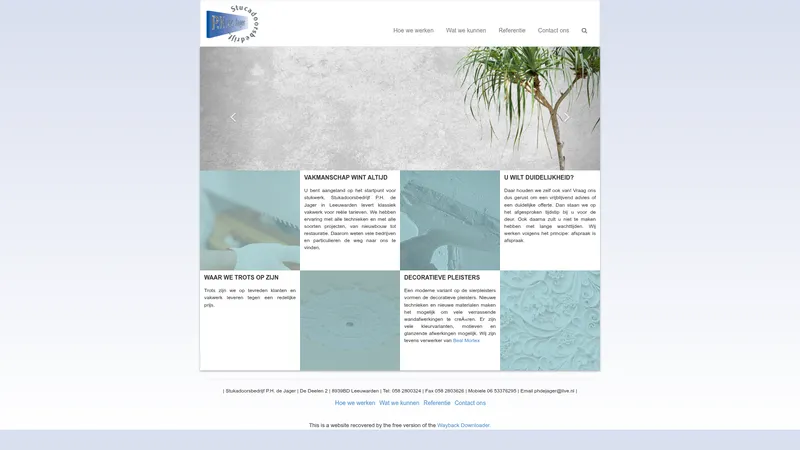 Website van P.H. de Jager