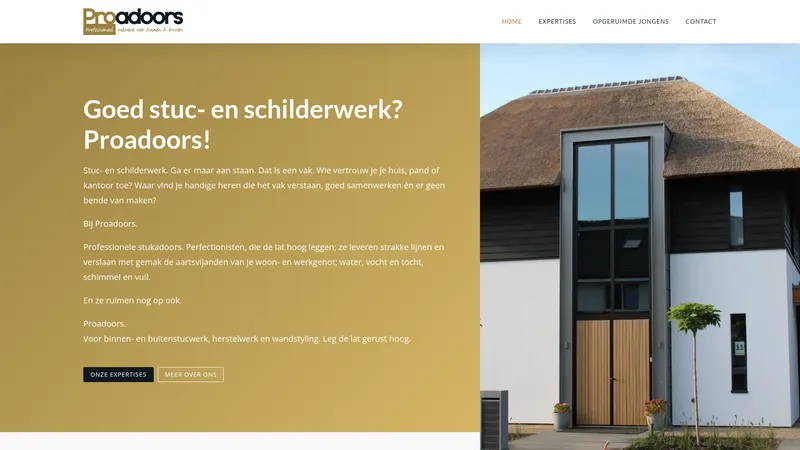 Website van Proadoors