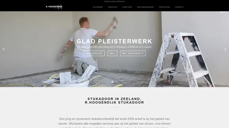 Website van R. Hoogendijk Stukadoor