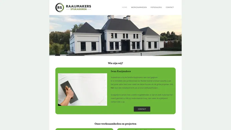 Website van Raaijmakers Stukadoren