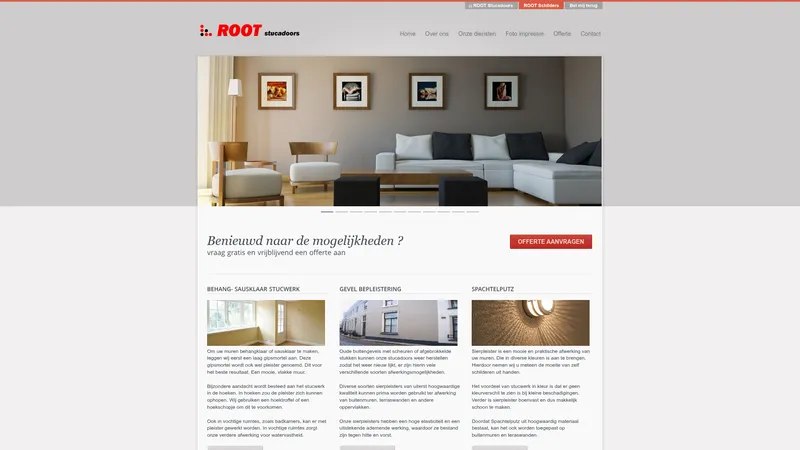 Website van Root Stucadoors