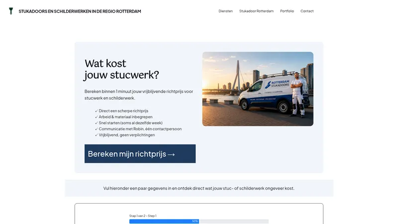 Website van Rotterdam Stukadoors