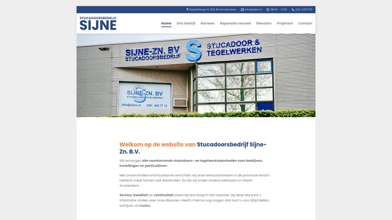 Website van Sijne-Zn B.V.