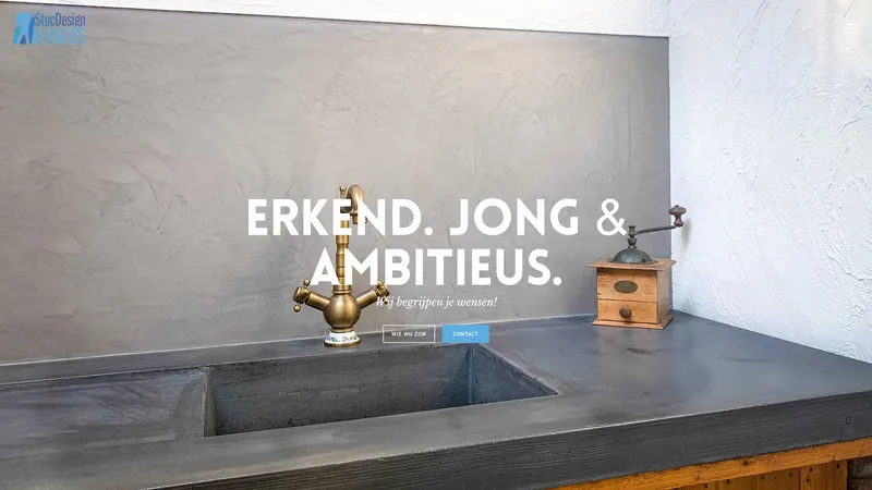 Website van Stuc Design Berkers