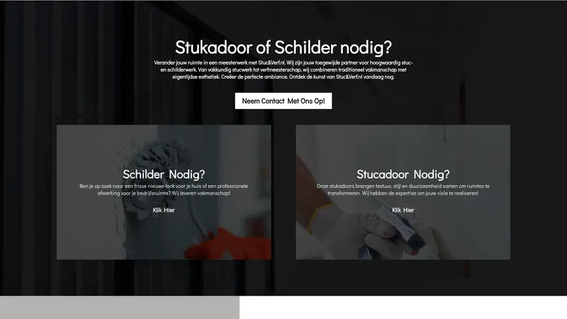 Website van Stuc & Verf