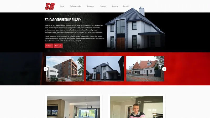 Website van Stucadoorsbedrijf Rijssen