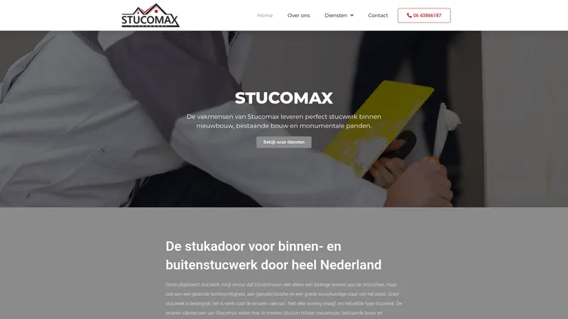 Website van StucoMax