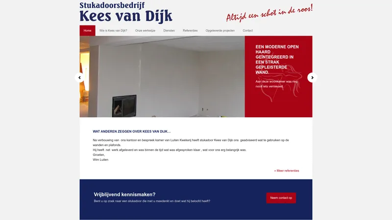 Website van Stukadoor Kees van Dijk