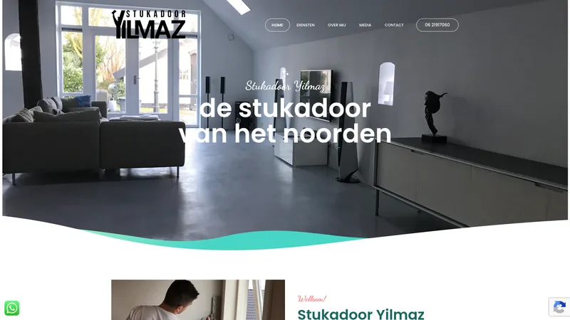 Website van Stukadoor Yilmaz
