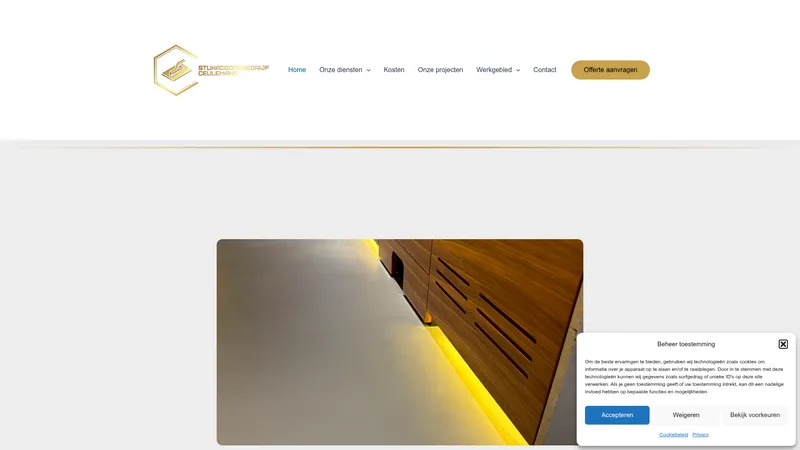 Website van Stukadoorsbedrijf Ceulemans