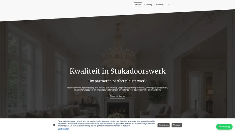 Website van Stukadoorsbedrijf H.van Giersbergen