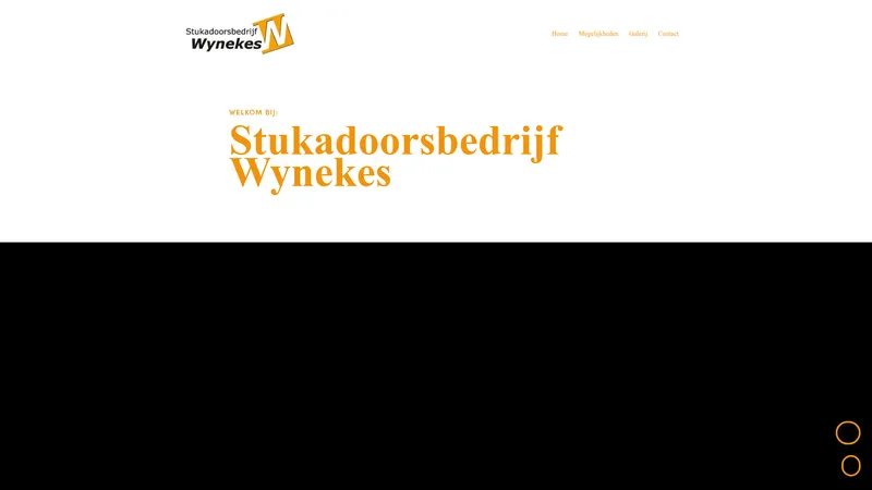 Website van Stukadoorsbedrijf Wynekes