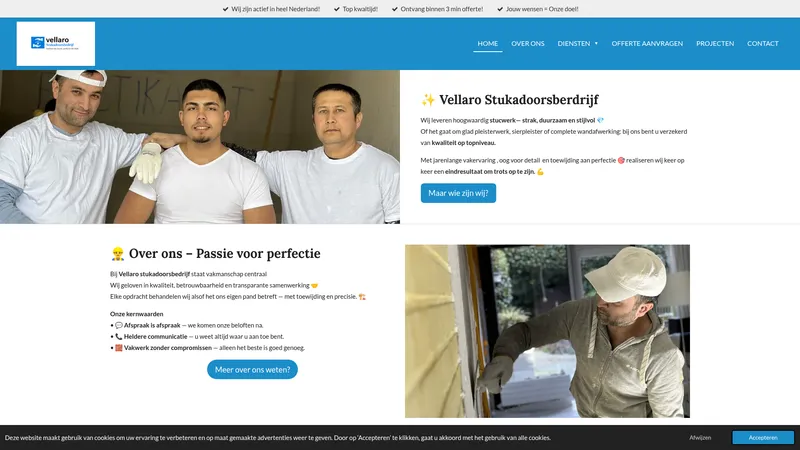 Website van Vellaro