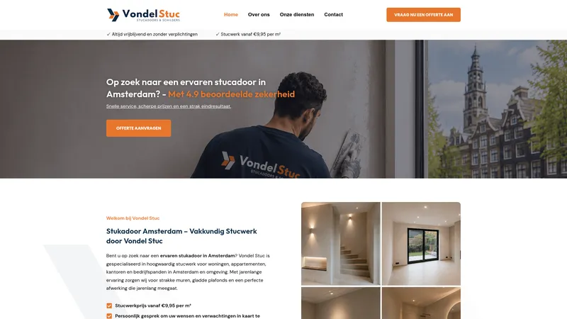 Website van Vondelstuc