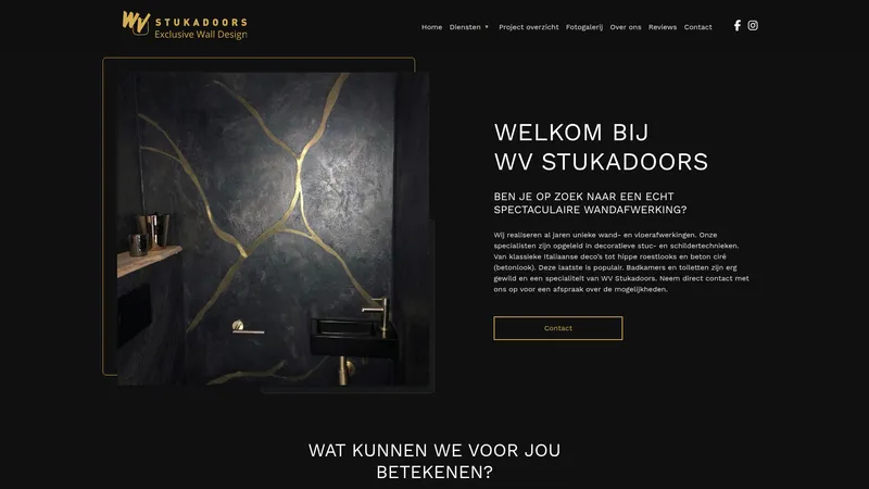 Website van WV Stukadoors
