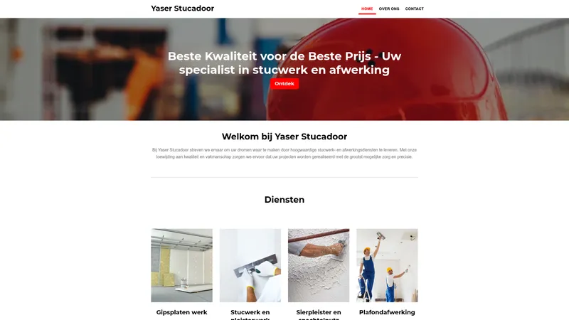 Website van Yaser stukadoor