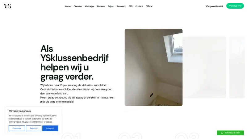 Website van ysklussenbedrijf